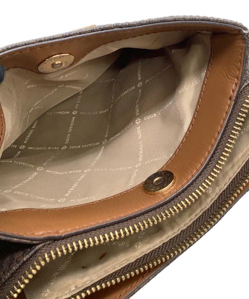 MICHAEL KORS（マイケル・コース）MICHAEL KORS (マイケルコース) ショルダーバッグ ブラウンの古着・服飾アイテム
