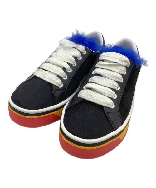 MARC JACOBS（マークジェイコブズ）MARC JACOBS (マークジェイコブス) スニーカー LOVE EMPIRE FUR SNEAKER ブラック サイズ:38の古着・服飾アイテム