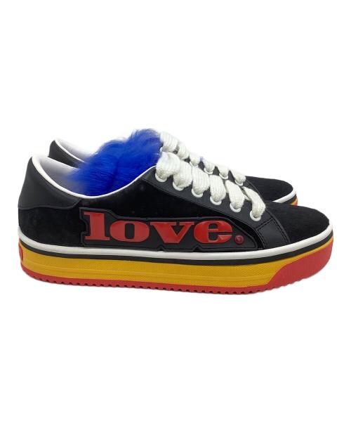 MARC JACOBS（マークジェイコブズ）MARC JACOBS (マークジェイコブス) スニーカー LOVE EMPIRE FUR SNEAKER ブラック サイズ:38の古着・服飾アイテム