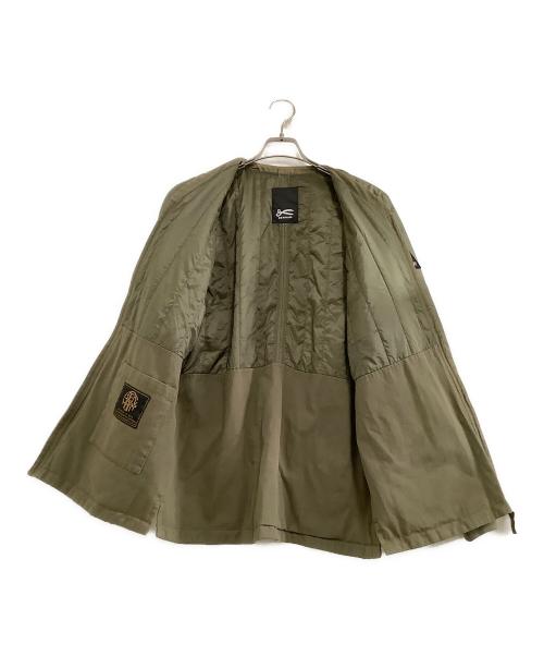 Denham（デンハム）Denham (デンハム) ノーカラージャケット CAMONO KIMONO PQS グリーン サイズ:なしの古着・服飾アイテム