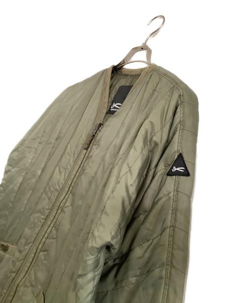 Denham（デンハム）Denham (デンハム) ノーカラージャケット CAMONO KIMONO PQS グリーン サイズ:なしの古着・服飾アイテム