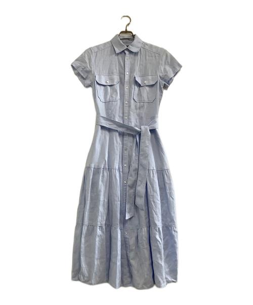 POLO RALPH LAUREN（ポロ・ラルフローレン）POLO RALPH LAUREN (ポロ・ラルフローレン) 半袖ワンピース スカイブルー サイズ:2の古着・服飾アイテム