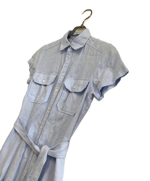 POLO RALPH LAUREN（ポロ・ラルフローレン）POLO RALPH LAUREN (ポロ・ラルフローレン) 半袖ワンピース スカイブルー サイズ:2の古着・服飾アイテム