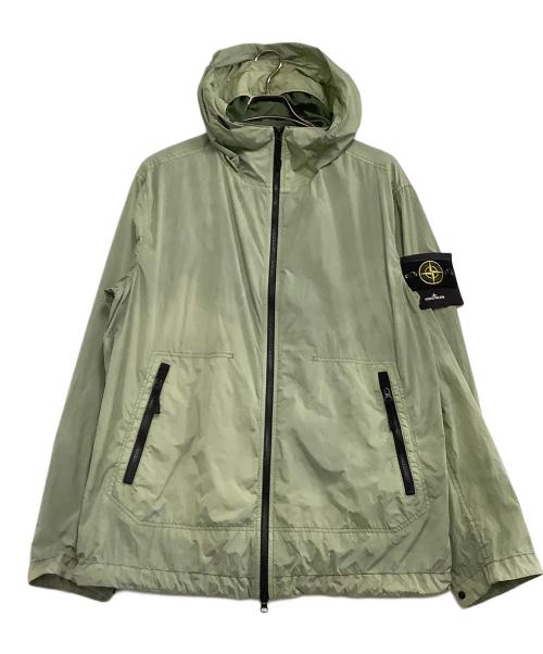 STONE ISLAND（ストーンアイランド）STONE ISLAND (ストーンアイランド) ナイロンフーデッドジャケット 23SS/Crinkle Reps NY Hooded Jacket グリーン サイズ:XLの古着・服飾アイテム