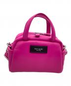 Kate Spadeケイトスペード）の古着「2WAYショルダーバッグ パフド レザー サッチェル」｜ショッキングピンク