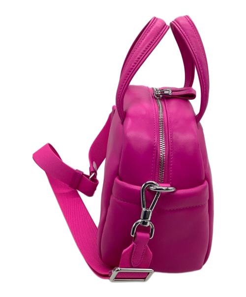 Kate Spade（ケイトスペード）Kate Spade (ケイトスペード) 2WAYショルダーバッグ パフド レザー サッチェル ショッキングピンク サイズ:表記なしの古着・服飾アイテム