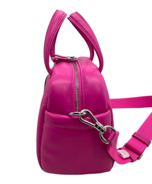 Kate Spade（ケイトスペード）Kate Spade (ケイトスペード) 2WAYショルダーバッグ パフド レザー サッチェル ショッキングピンク サイズ:表記なしの古着・服飾アイテム