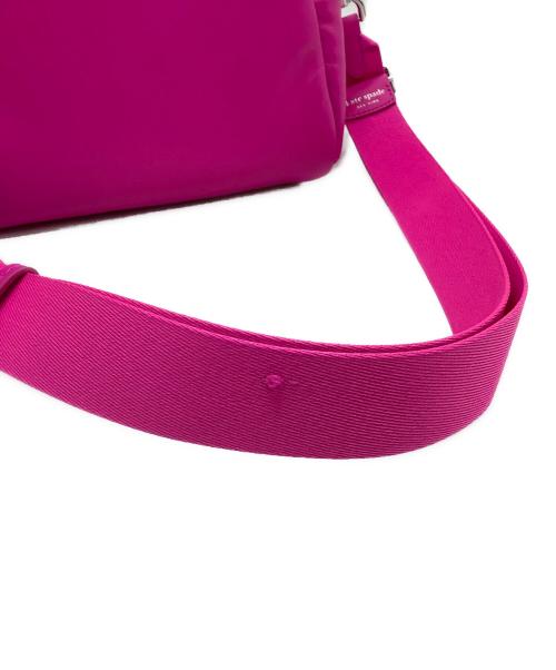 Kate Spade（ケイトスペード）Kate Spade (ケイトスペード) 2WAYショルダーバッグ パフド レザー サッチェル ショッキングピンク サイズ:表記なしの古着・服飾アイテム