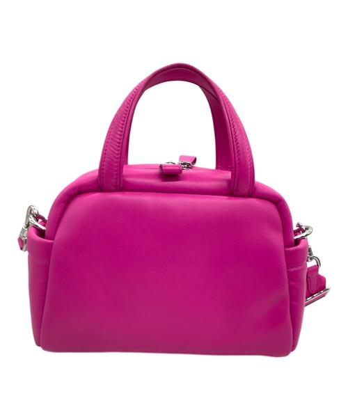 Kate Spade（ケイトスペード）Kate Spade (ケイトスペード) 2WAYショルダーバッグ パフド レザー サッチェル ショッキングピンク サイズ:表記なしの古着・服飾アイテム