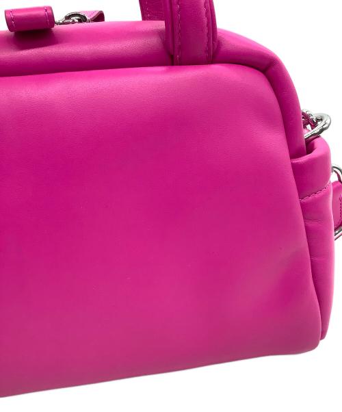 Kate Spade（ケイトスペード）Kate Spade (ケイトスペード) 2WAYショルダーバッグ パフド レザー サッチェル ショッキングピンク サイズ:表記なしの古着・服飾アイテム