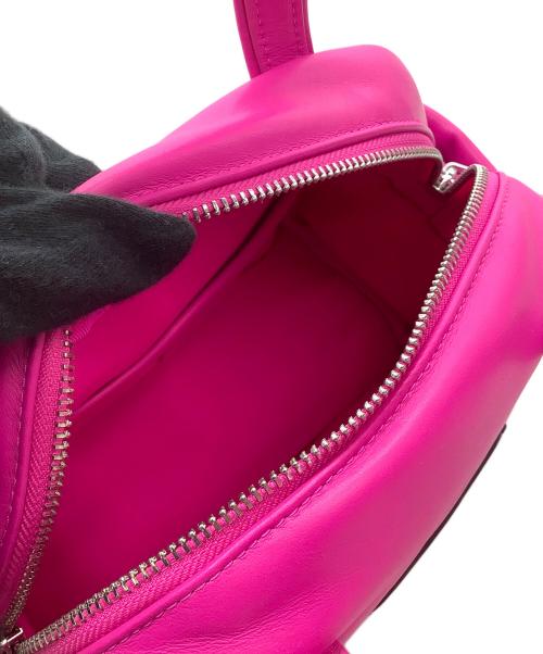 Kate Spade（ケイトスペード）Kate Spade (ケイトスペード) 2WAYショルダーバッグ パフド レザー サッチェル ショッキングピンク サイズ:表記なしの古着・服飾アイテム