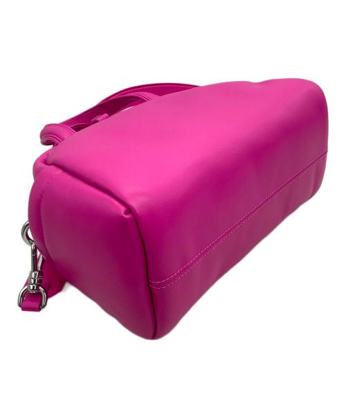 Kate Spade（ケイトスペード）Kate Spade (ケイトスペード) 2WAYショルダーバッグ パフド レザー サッチェル ショッキングピンク サイズ:表記なしの古着・服飾アイテム