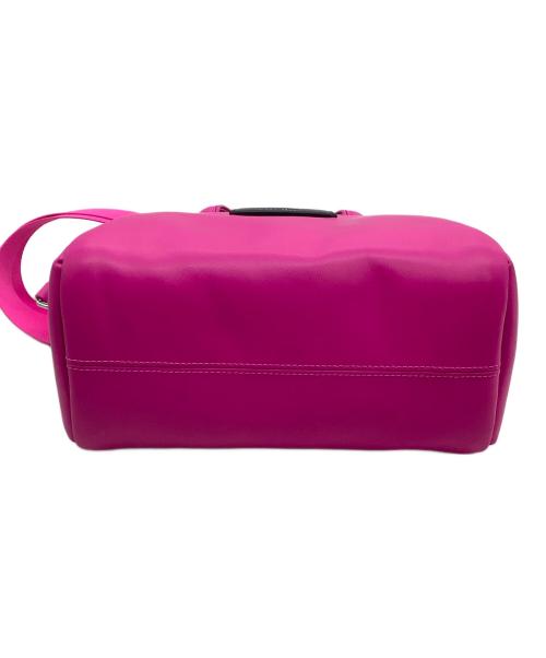 Kate Spade（ケイトスペード）Kate Spade (ケイトスペード) 2WAYショルダーバッグ パフド レザー サッチェル ショッキングピンク サイズ:表記なしの古着・服飾アイテム