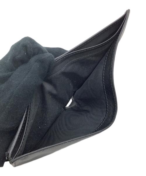 PRADA（プラダ）PRADA (プラダ) 2つ折り財布 サフィアーノレザー ブラック サイズ:表記なしの古着・服飾アイテム