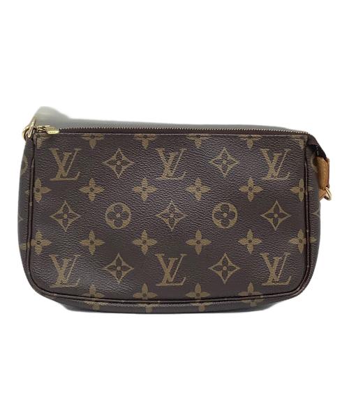 LOUIS VUITTON（ルイ ヴィトン）LOUIS VUITTON (ルイ ヴィトン) ハンドバッグ モノグラム ポシェット・アクセソワール ブラウンの古着・服飾アイテム