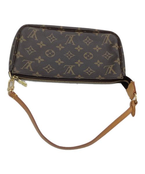 LOUIS VUITTON（ルイ ヴィトン）LOUIS VUITTON (ルイ ヴィトン) ハンドバッグ モノグラム ポシェット・アクセソワール ブラウンの古着・服飾アイテム