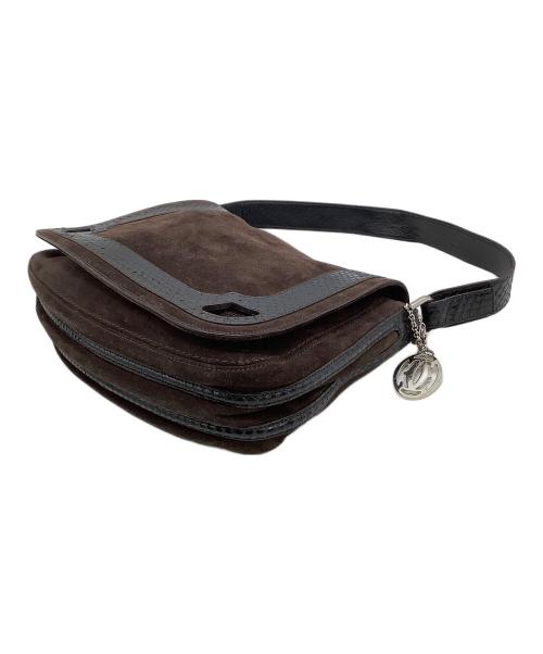 Cartier（カルティエ）Cartier (カルティエ) ワンショルダーバッグ マルチェロ ダークブラウンの古着・服飾アイテム