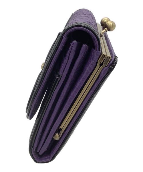 ANNA SUI（アナスイ）ANNA SUI (アナスイ) 長財布 セルパン パープル×ブラック サイズ:表記なしの古着・服飾アイテム