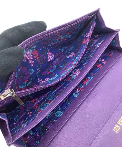 ANNA SUI（アナスイ）ANNA SUI (アナスイ) 長財布 セルパン パープル×ブラック サイズ:表記なしの古着・服飾アイテム