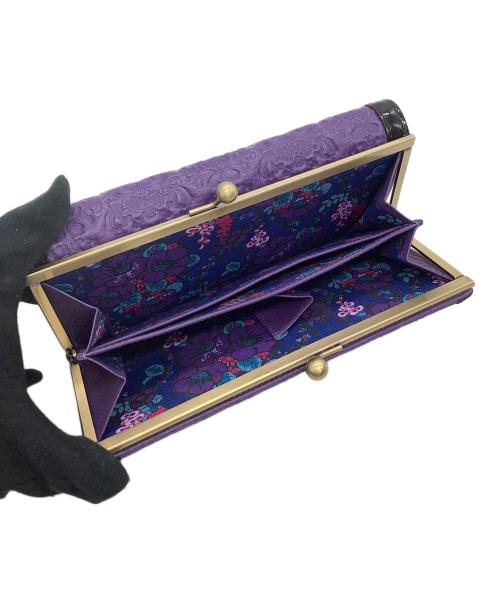 ANNA SUI（アナスイ）ANNA SUI (アナスイ) 長財布 セルパン パープル×ブラック サイズ:表記なしの古着・服飾アイテム