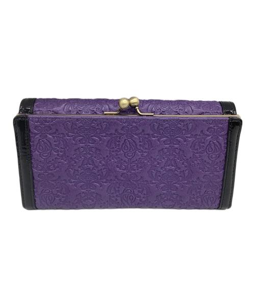 ANNA SUI（アナスイ）ANNA SUI (アナスイ) 長財布 セルパン パープル×ブラック サイズ:表記なしの古着・服飾アイテム