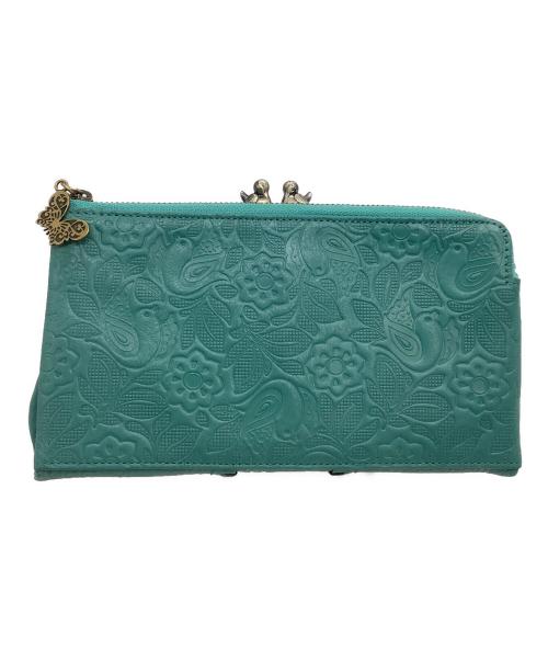 ANNA SUI（アナスイ）ANNA SUI (アナスイ) がま口財布 ハミング グリーン サイズ:表記なしの古着・服飾アイテム