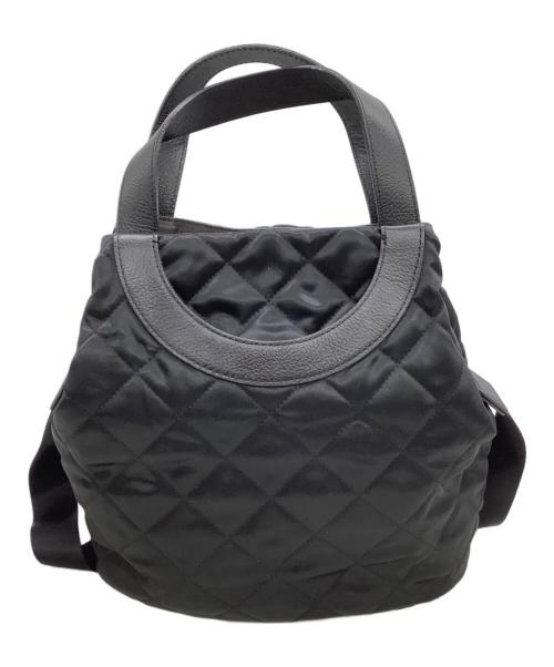 russet（ラシット）russet (ラシット) キルティングバッグ ブラックの古着・服飾アイテム