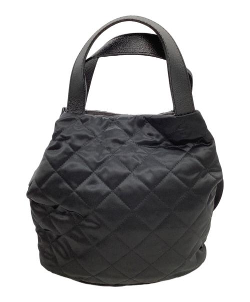 russet（ラシット）russet (ラシット) キルティングバッグ ブラックの古着・服飾アイテム