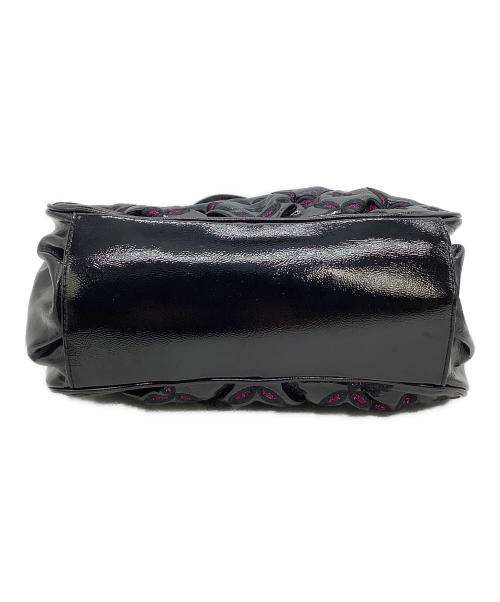 ANNA SUI（アナスイ）ANNA SUI (アナスイ) トートバッグ ブラック×ラメピンクの古着・服飾アイテム