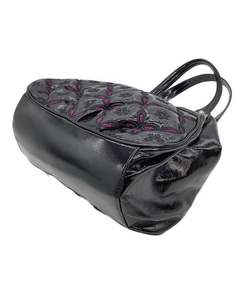 ANNA SUI（アナスイ）ANNA SUI (アナスイ) トートバッグ ブラック×ラメピンクの古着・服飾アイテム
