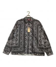 HIDE AND SEEK（ハイドアンドシーク）の古着「長袖シャツ」｜グレー×ホワイト