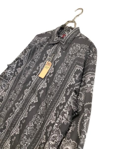 HIDE AND SEEK（ハイドアンドシーク）HIDE AND SEEK (ハイドアンドシーク) 長袖シャツ グレー×ホワイト サイズ:Lの古着・服飾アイテム