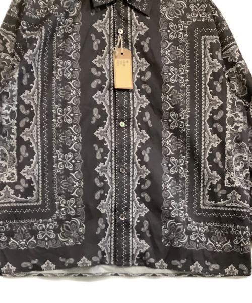 HIDE AND SEEK（ハイドアンドシーク）HIDE AND SEEK (ハイドアンドシーク) 長袖シャツ グレー×ホワイト サイズ:Lの古着・服飾アイテム