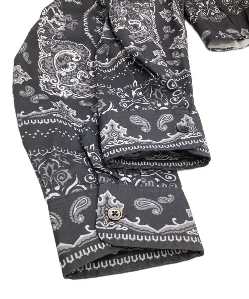 HIDE AND SEEK（ハイドアンドシーク）HIDE AND SEEK (ハイドアンドシーク) 長袖シャツ グレー×ホワイト サイズ:Lの古着・服飾アイテム