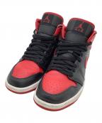 NIKEナイキ）の古着「ハイカットスニーカー」｜ブラック×レッド
