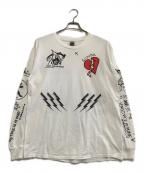 GILDANギルダン）の古着「長袖Tシャツ ケープフィアー」｜ホワイト