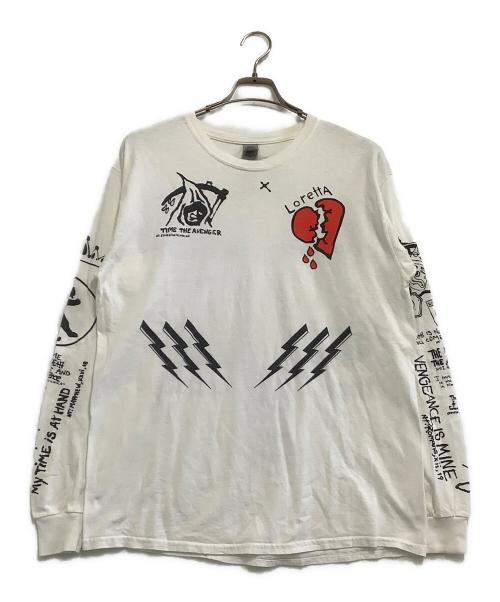 GILDAN（ギルダン）GILDAN (ギルダン) 長袖Tシャツ ケープフィアー ホワイト サイズ:Lの古着・服飾アイテム