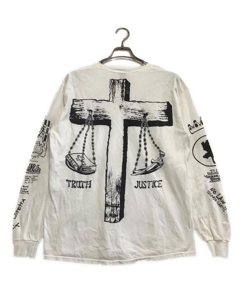 GILDAN（ギルダン）GILDAN (ギルダン) 長袖Tシャツ ケープフィアー ホワイト サイズ:Lの古着・服飾アイテム