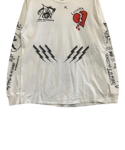 GILDAN（ギルダン）GILDAN (ギルダン) 長袖Tシャツ ケープフィアー ホワイト サイズ:Lの古着・服飾アイテム