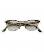 Ayameアヤメ）の古着「伊達眼鏡　i wear」｜ブラウン×ベージュ