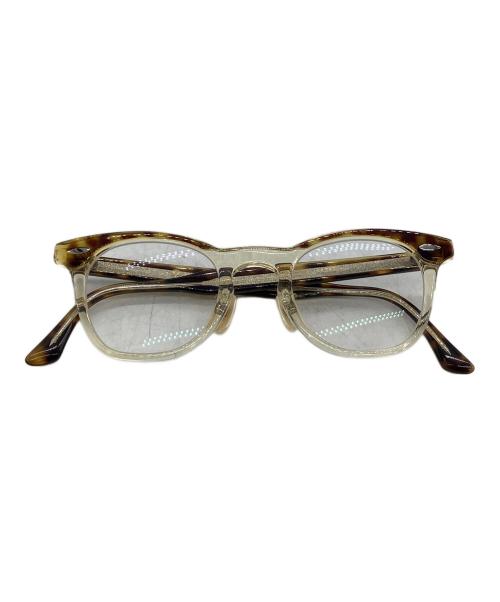 Ayame（アヤメ）Ayame (アヤメ) 伊達眼鏡　i wear ブラウン×ベージュの古着・服飾アイテム
