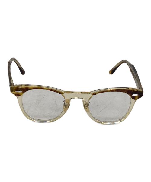 Ayame（アヤメ）Ayame (アヤメ) 伊達眼鏡　i wear ブラウン×ベージュの古着・服飾アイテム