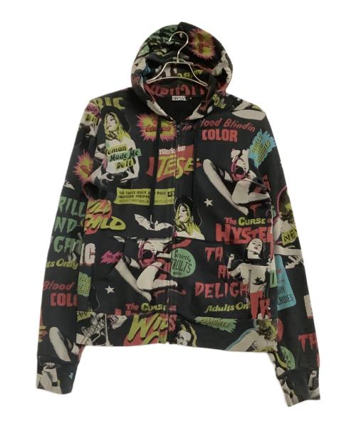 Hysteric Glamour（ヒステリックグラマー）Hysteric Glamour (ヒステリックグラマー) ジップパーカー ブラック サイズ:Mの古着・服飾アイテム