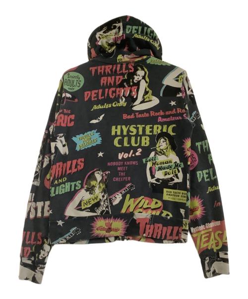 Hysteric Glamour（ヒステリックグラマー）Hysteric Glamour (ヒステリックグラマー) ジップパーカー ブラック サイズ:Mの古着・服飾アイテム