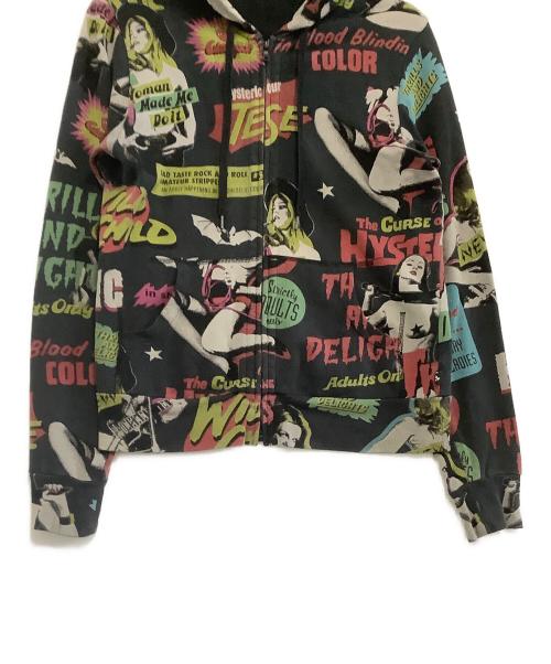 Hysteric Glamour（ヒステリックグラマー）Hysteric Glamour (ヒステリックグラマー) ジップパーカー ブラック サイズ:Mの古着・服飾アイテム