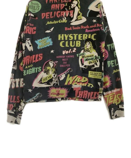 Hysteric Glamour（ヒステリックグラマー）Hysteric Glamour (ヒステリックグラマー) ジップパーカー ブラック サイズ:Mの古着・服飾アイテム