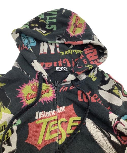 Hysteric Glamour（ヒステリックグラマー）Hysteric Glamour (ヒステリックグラマー) ジップパーカー ブラック サイズ:Mの古着・服飾アイテム