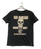 Hysteric Glamourヒステリックグラマー）の古着「プリントTシャツ」｜ブラック