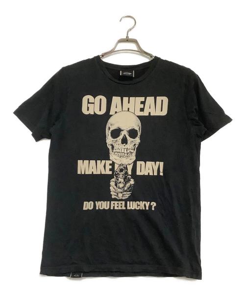 Hysteric Glamour（ヒステリックグラマー）Hysteric Glamour (ヒステリックグラマー) プリントTシャツ ブラック サイズ:Mの古着・服飾アイテム