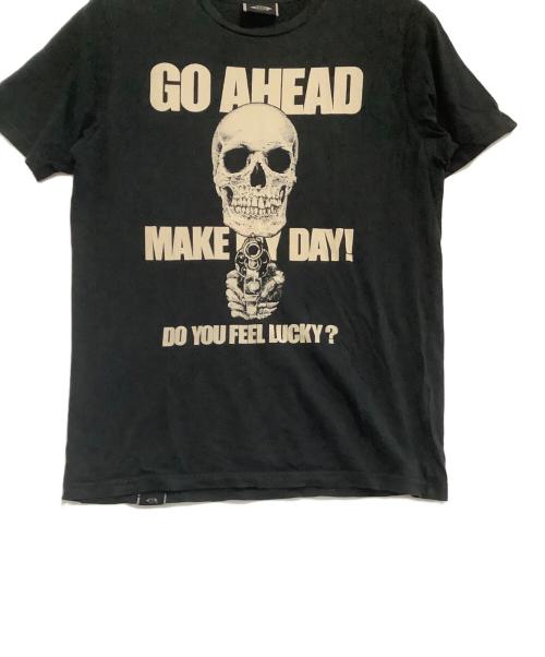 Hysteric Glamour（ヒステリックグラマー）Hysteric Glamour (ヒステリックグラマー) プリントTシャツ ブラック サイズ:Mの古着・服飾アイテム